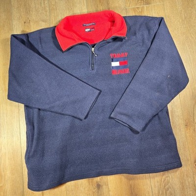 Vintage 90s Tommy Hilfiger Sailing Gear Jacket Mens L Pullover Logo Nautical