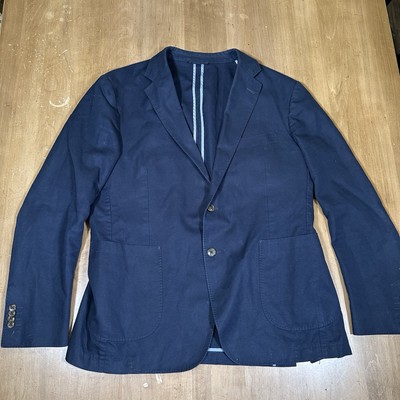 Rodd & Gunn Men s XL Blazer Blue Linen Blend Unstructured Sports Coat Sports Fit