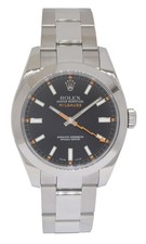 Rolex Milgauss Stainless Steel Black Dial Oyster Bracelet Watch V B/P 116400 2