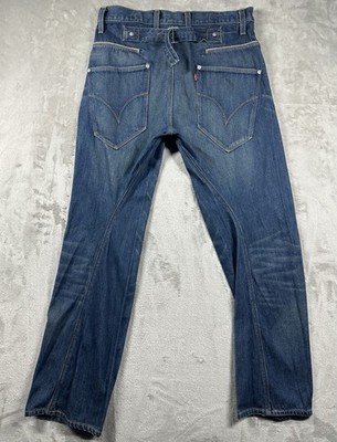 Levi's Engineered Twisted Denim Jeans Sz 30x30 (Actual 31x31) Back