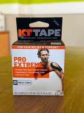 KT Tape Pro Extreme Kinesiology Tape - Jet Black, 20 Stripes