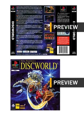 Terry Pratchett's Discworld - PlayStation PS1 Replacement Inlay Covers - Image 1 of 3