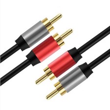 Câble RCA Stéréo Cinch Cordon Audio, Câble RCA Mâle vers Mâle HiFi Blindé Pla...