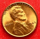 1948-D Lincoln Wheat Cent Penny GEM RED BU From an Original Bank Roll