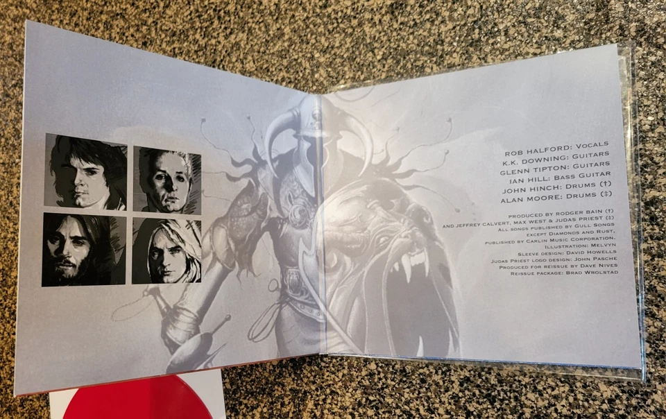 Judas Priest - Hero, Hero 2022 RSD Embossed Cover 2xLP Red & Blue Vinyl NM! - Image 3 of 4