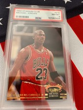 PSA Michael Jordan 1992 Stadium Club-MEMBERS CHOICE- #210    Great Looking Card