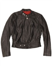 Giacca da corsa Harro donna in pelle crop EU 42 grande pelle nera AK14