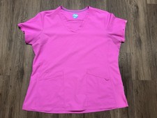 Zavate 1165 Pink Scrubs Top Women  s Size XL