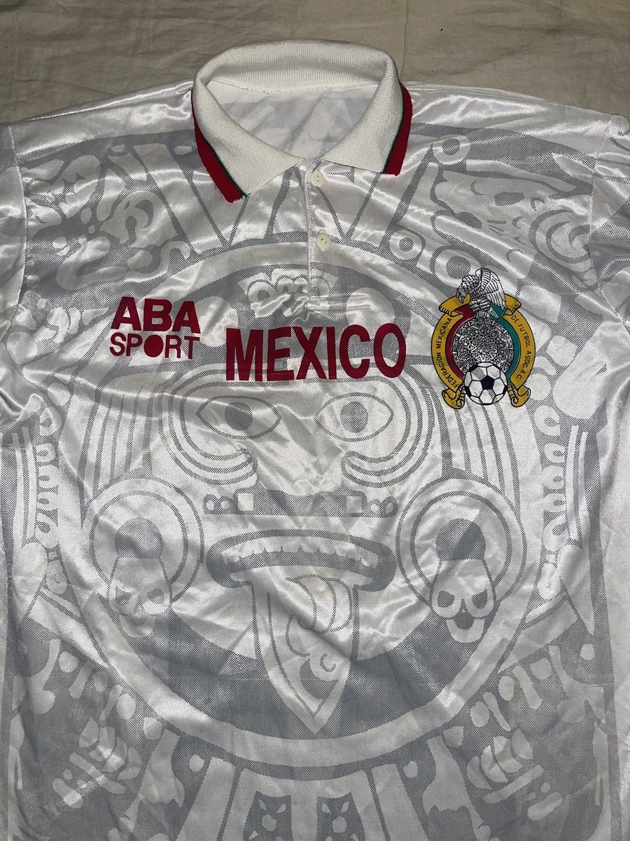 VTG Mexico ABA Sports 1998 World Cup Away Football Soccer White