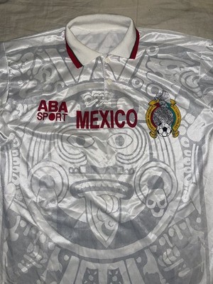 ウェア 1998 Mexico Blanco #11  ABA Sport ABA Sport Mexico JERSEY Seleccion Mexicana 1998 reedicion Aba