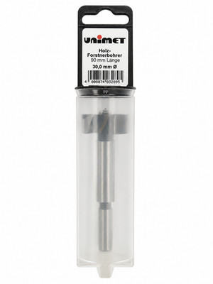 UNIMET Holz-Forstnerbohrer 30 mm x L 90 mm Präzisionsbohrer Möbelbau Nurfräser