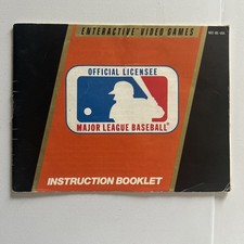 Major League Baseball MLB NES Nintendo Instruction Manual Only