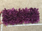 Handmade Artificial Silk Purple Real Like Plush Daisy Like Wall Backdrop 14”x6” — photo 3