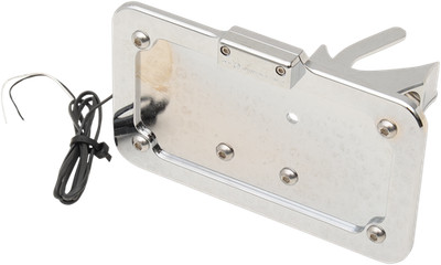 ACCUTRONIX Side Mount License Plate - Chrome LPF121HV-C