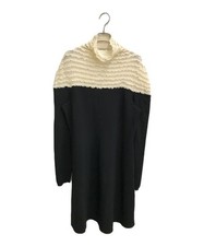 VALENTINO                    Two-tone knit dress Black x White NB0KD0313JK