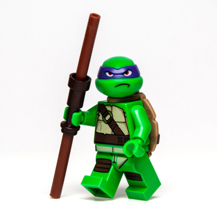 Lego TMNT Minifigure - Donatello, Frown w/ Weapon (tnt019) 79101