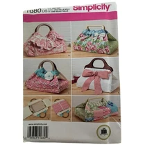 Simplicity Sewing Pattern 1680 Casserole Dish Carriers Entertaining Home Decor