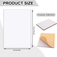 5 Pcs Self Stick Mounting Board for Cross Stitch, 9 X 12 Inch Sticky Board Wh...