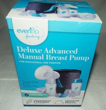 NEW EVENFLO DELUXE ADVANCED MANUAL BREAST PUMP READ!!