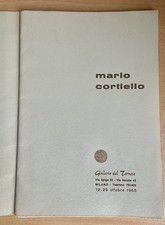 MARIO CORTIELLO - Galleria del Tornese  Milano  anno 1965 Da Collezione.