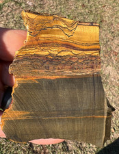 Unique And Beautiful Tiger Iron  - slab for cabbing, polishing, or collecting