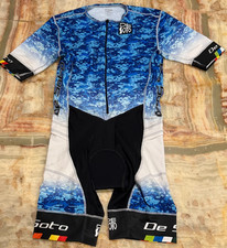 De Soto Sport Mens Riviera Fli Suit Sleeved Blue Digital Camo USA Made Large