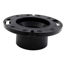 RV Toilet Closet Flange  4x3  ABS Plastic  Toilet-to-Floor Flange Only