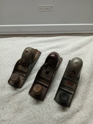 Three Small Wood Planes Stanley
