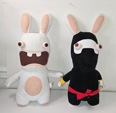 Ubisoft 2015 Rabbids Invasion Ninja Rabbid Fiesta & White Plush 19