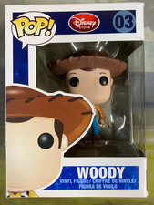 Funko Pop (2011) #03 WOODY Toy Story Red Disney Store Logo Vaulted (Window Wear)