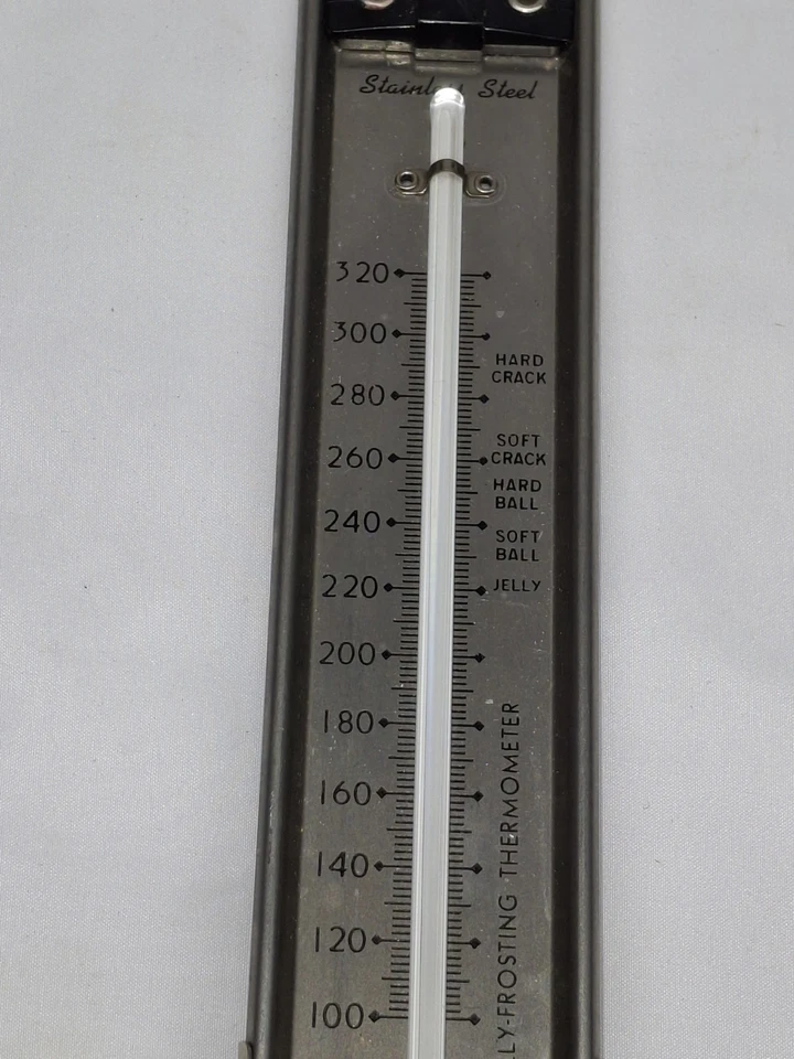 Vintage - TAYLOR Aço Inoxidável Doces, Geleia, Termômetro de Geada 12"" - Imagem 3 de 4