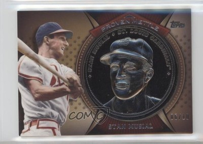 2013 Topps Proven Mettle Commemorative Coins Steel 6/10 Stan Musial HOF 0t2