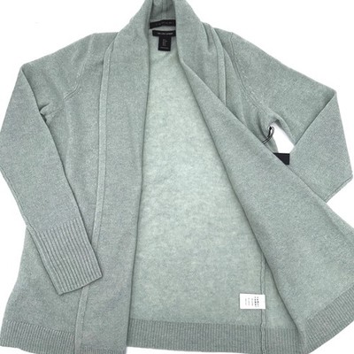 Tahari PURE LUXE Cashmere Cardigan Jade Green S;NWT