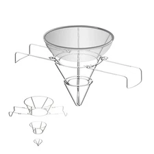 Fryer oil filter stand, Cooking oil filter,Maple Syrup Cone Filter Stand，Fold...