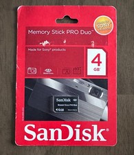 Sandisk 4GB Memory Stick Pro Duo BRAND NEW SEALED