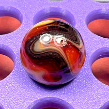 DAS/CHAMPION/WV/JABO DEEP RED SUNSET COLORS SWIRLED LARGE SHOOTER .77" BOX01/292