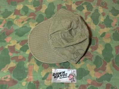 Original Vintage WWII U.S. Army Air Force A3 Mechanic HBT Cap Size