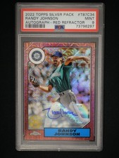 2022 Topps Randy Johnson 1987 Topps Baseball 35th Anniversary Chrome PSA 9