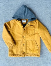 Mustard Yellow Boys Sz 6 Jacket Old Navy Hood Warm