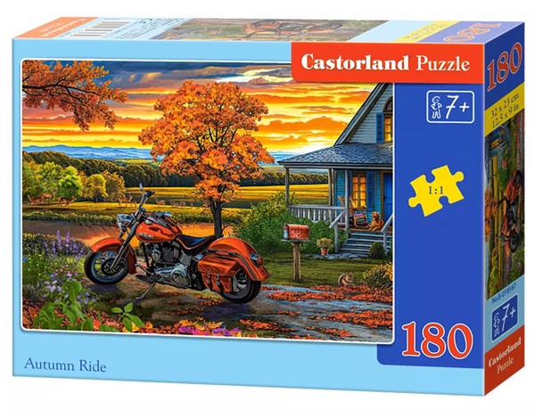 5904438018567 Puzzle 180 ElementóW. Jesienna PrzejażDżKa Castorland-image