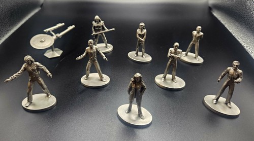 Star Trek Rawcliffe Pewter Figurine Lot TNG 9 Pieces 1991, 1993, 1994