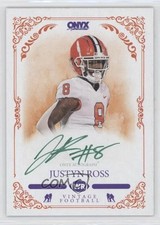 2022 Onyx Vintage Green Signatures /50 Justyn Ross #VAJU Auto 9r9