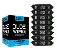 DUDE Wipes, Flushable Wipes, Extra Large and Fragrance-Free Wipes 400 ct. 