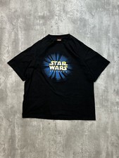Vintage 1999 Star Wars The Phantom Menace Movie Promo Graphic T-Shirt Size Large