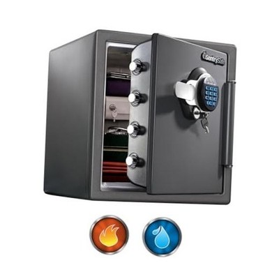 Waterproof and Fireproof Alloy 1.23 cu.ft Safebox 1-Hr. Keypad