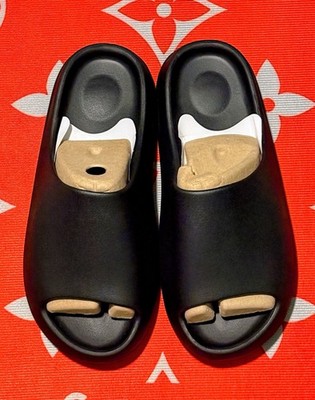 New Yeezy Slides YS-01 Mens 13 Black Authentic Dust Bag