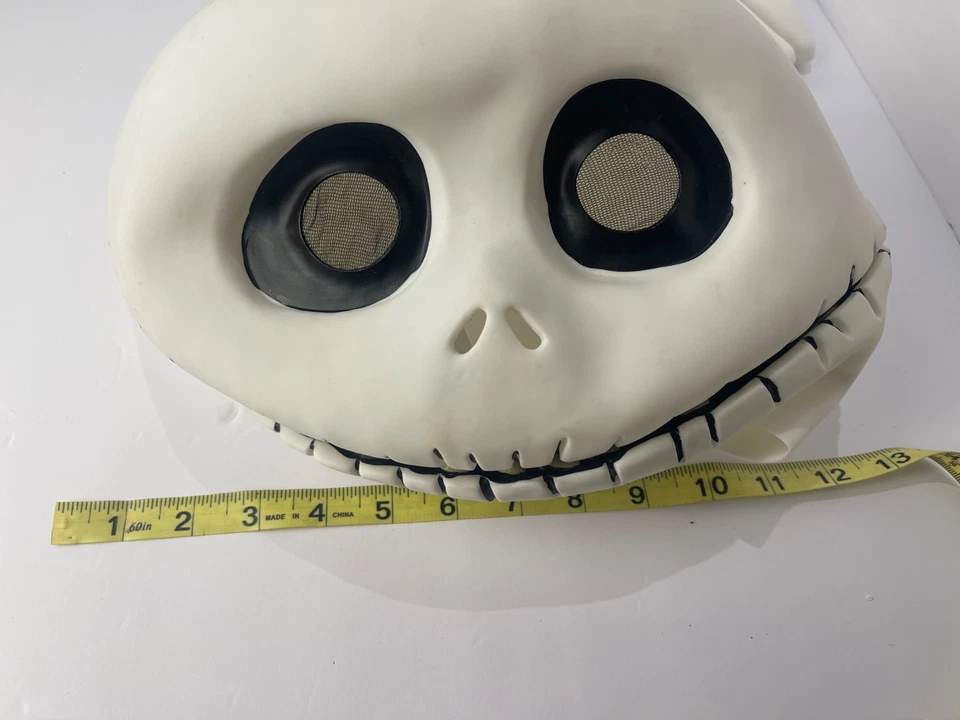 Fantasia JACK SKELLINGTON Máscara de Mãos e Látex Tamanho Adulto - Imagem 4 de 4