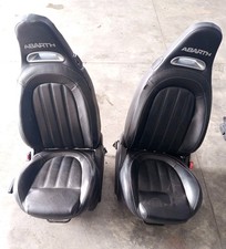 SET COMPLETO SEDILI IN PELLE 500 ABARTH 595 695 Airbag Funzionanti 