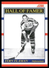 1990-91 Score Canadian #357 Fern Flaman