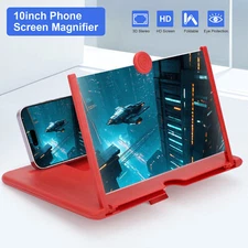 10" Screen Magnifier  3D HD Phone Amplifier Foldable Phone Stand Holder